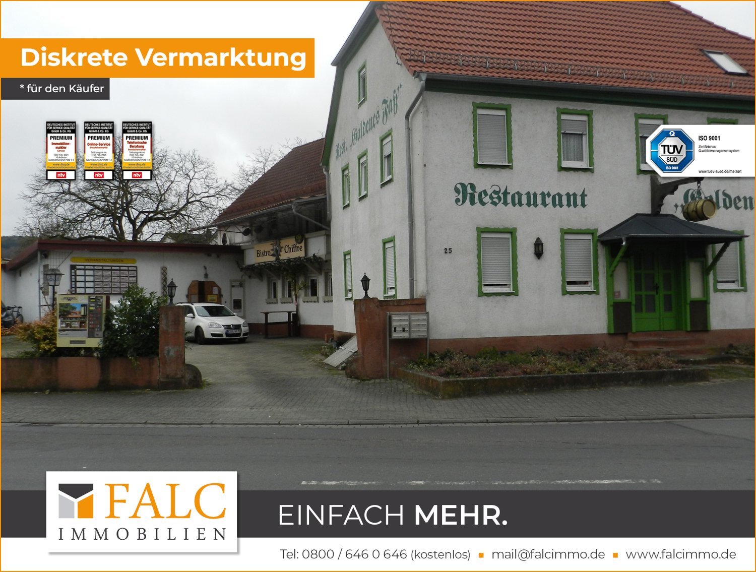 Restaurant zum Kauf 620.000 € 815 m²<br/>Grundstück Landstraße 25 Wörth am Main 63939