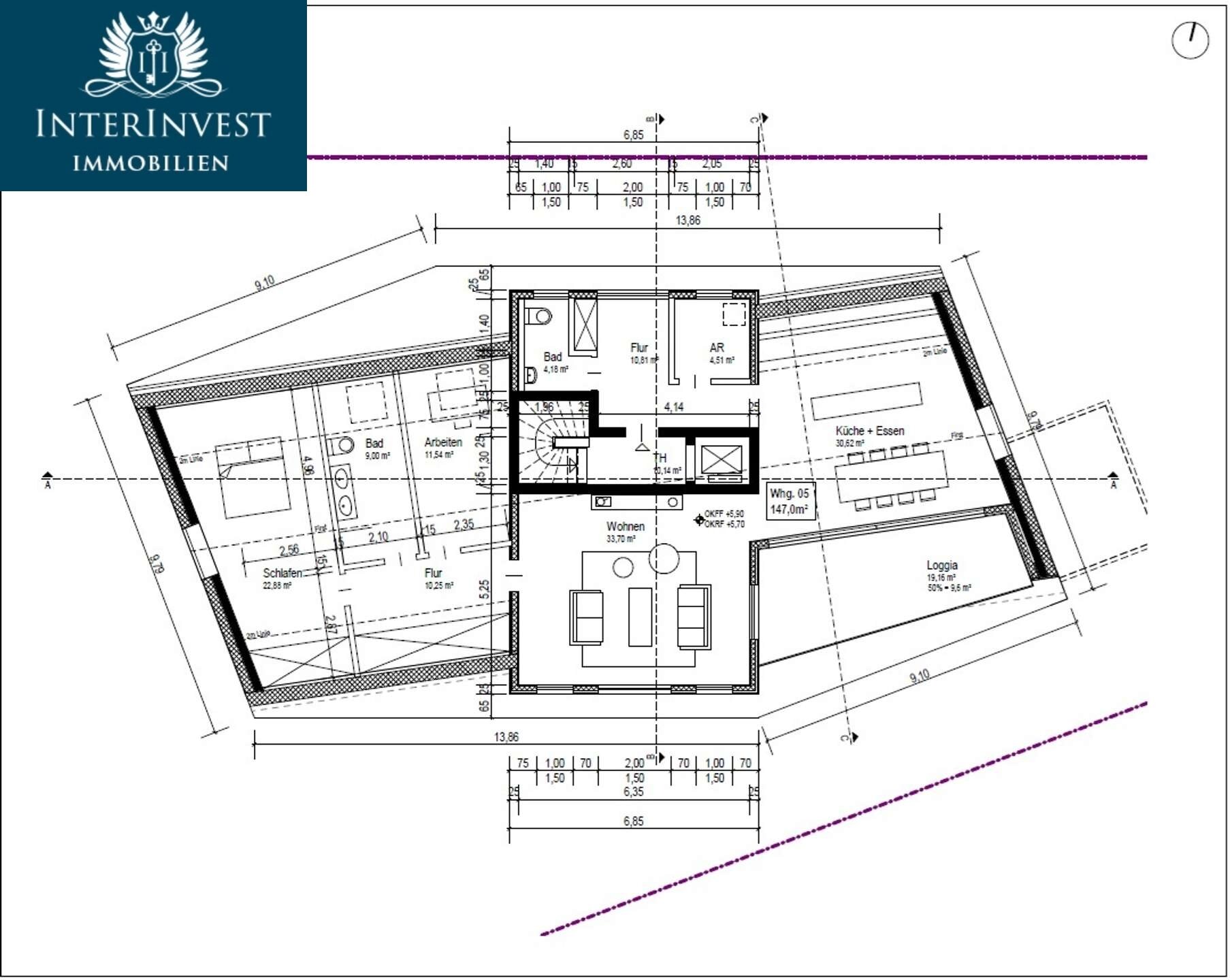 Wohnung zum Kauf 750.000 € 3 Zimmer 147 m²<br/>Wohnfläche 2.<br/>Geschoss Wernigerode Wernigerode 38855