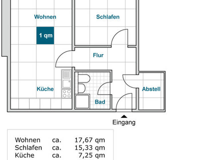 Wohnung zur Miete 535 € 2 Zimmer 56,4 m² 13. Geschoss frei ab 02.05.2026 Holbeinstr. 58 Johannstadt-Süd Dresden 01307