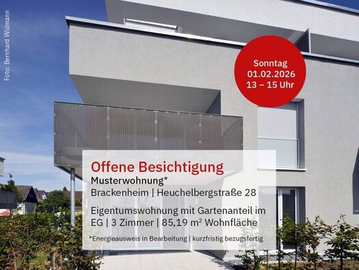 Wohnung zum Kauf - Neubau provisionsfrei 499.000 € 3 Zimmer 87 m² 2. Geschoss Silcherstraße 0 Brackenheim 74336