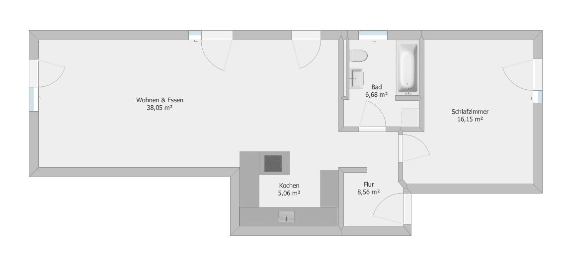 Wohnung zum Kauf 460.000 € 2 Zimmer 77 m²<br/>Wohnfläche Hamm Hamburg 20535