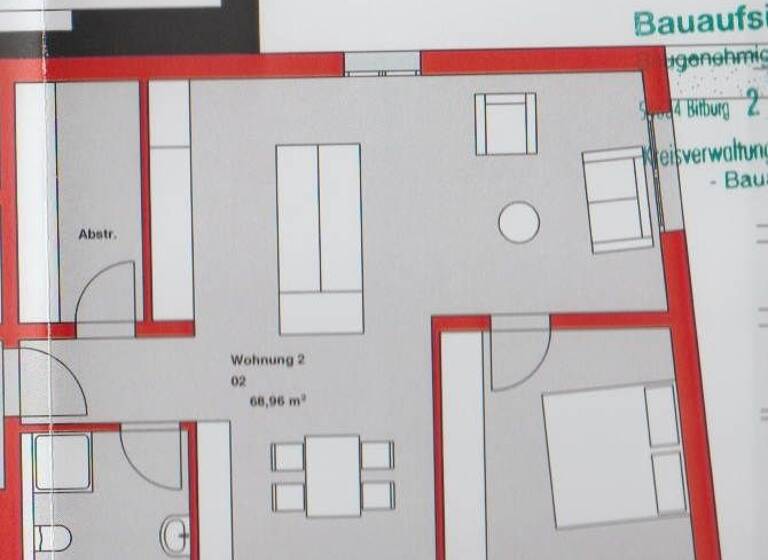Terrassenwohnung zur Miete 750 € 2 Zimmer 69 m² Geschoss EG/1 frei ab 15.04.2026 Höhjunker Straße 8 A Niederweis 54668