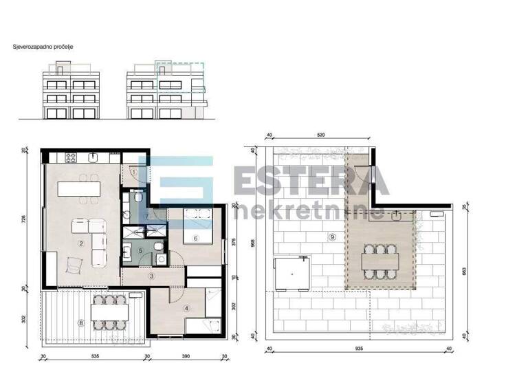Wohnung zum Kauf 582.035 € 2 Zimmer 98 m² 2. Geschoss Povljana