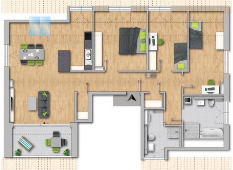Wohnung zum Kauf provisionsfrei 722.500 € 4 Zimmer 120,4 m²<br/>Wohnfläche Dachgeschoss, 3.<br/>Geschoss Steinenbergstrasse 20 Ringelbach Reutlingen 72764