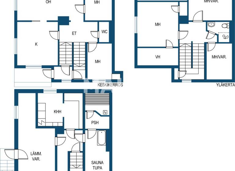 Doppelhaushälfte zum Kauf 152.000 € 4 Zimmer 94 m² 1.009 m² Grundstück Kakaravaara 7 Jyväskylä 40800