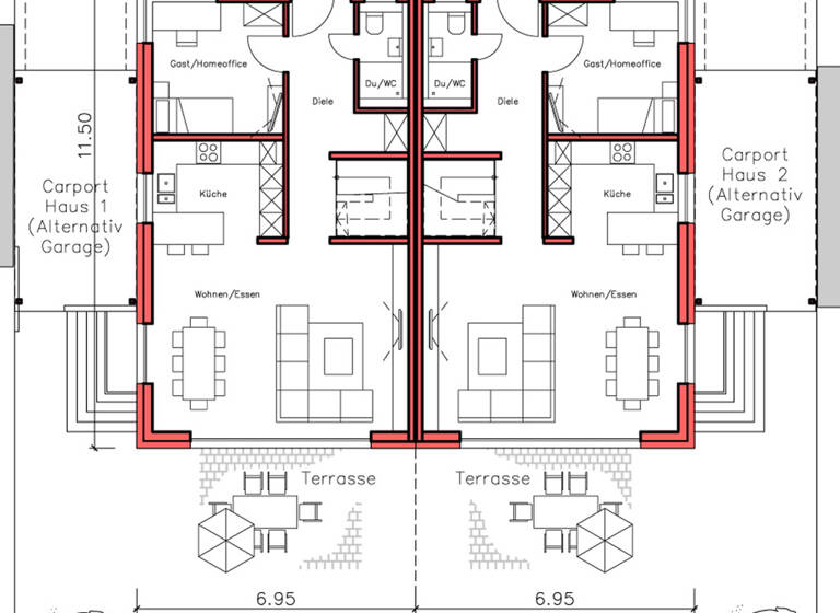 Doppelhaushälfte zum Kauf provisionsfrei 779.520 € 6 Zimmer 148 m²<br/>Wohnfläche 239 m²<br/>Grundstück Erdmannhausen 71729