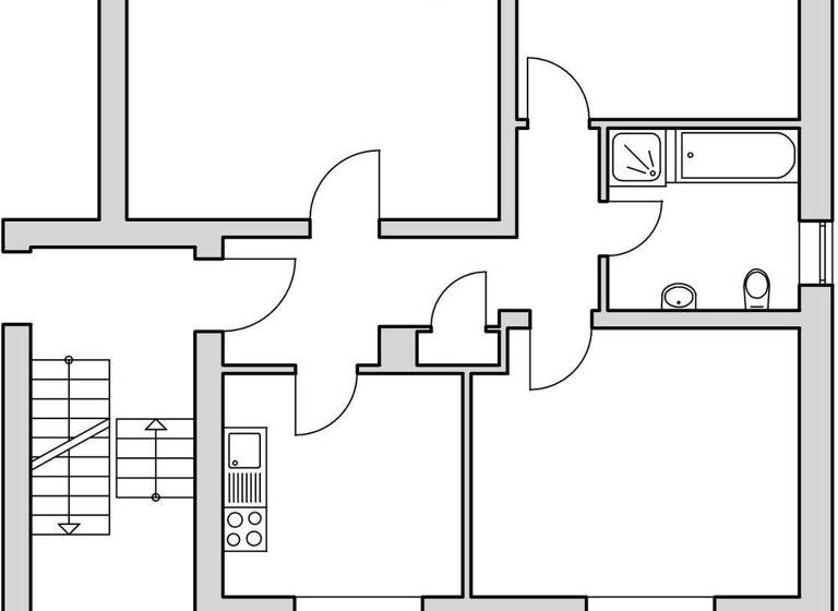 Wohnung zur Miete 436 € 3 Zimmer 76,8 m² 1. Geschoss frei ab 01.04.2026 Schulstr. 7a Steinheim 32839