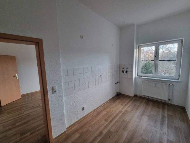 Wohnung zur Miete 501 € 3 Zimmer 56,9 m² 1. Geschoss frei ab 01.03.2026 Mötzlicher Str. 54 Gottfried-Keller-Siedlung Halle (Saale) 06118