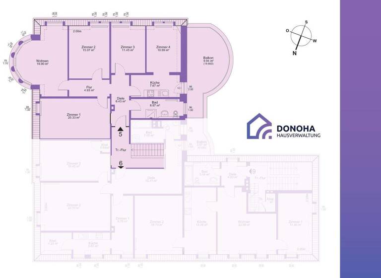 Wohnung zur Miete 860 € 4 Zimmer 113 m² 3. Geschoss frei ab 01.03.2026 Steinerstraße 48 Werl 59457