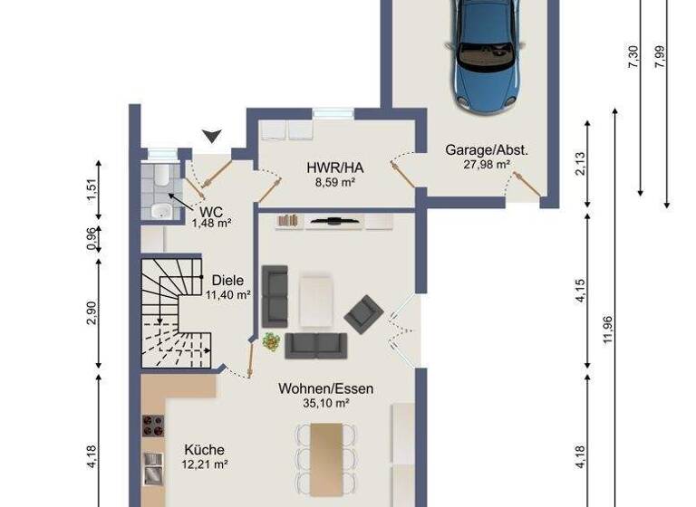 Doppelhaushälfte zum Kauf 529.000 € 4 Zimmer 128,6 m² 390 m² Grundstück Beckdorf 21643