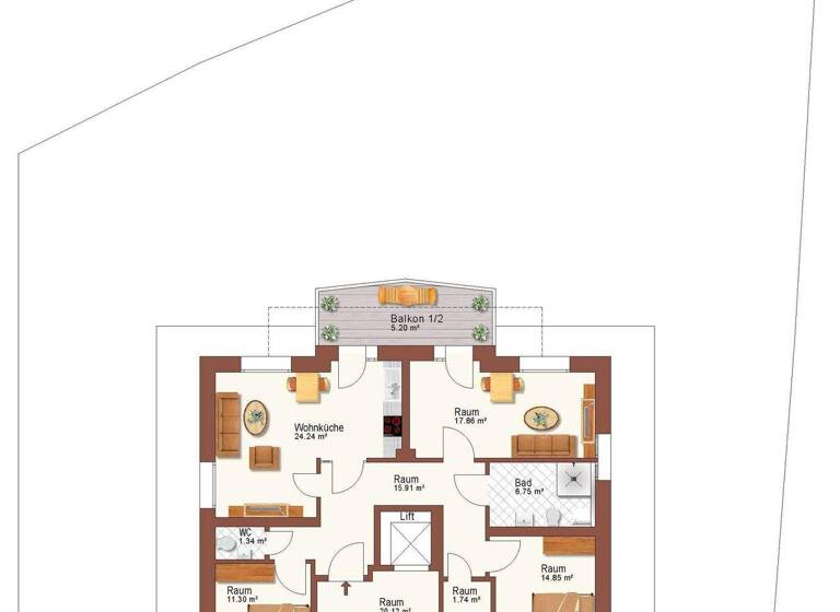 Wohnung zum Kauf 648.505 € 4 Zimmer 100 m² 2. Geschoss Coschütz/Gittersee Dresden 01189