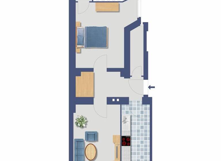 Wohnung zum Kauf provisionsfrei 237.000 € 2 Zimmer 65,4 m²<br/>Wohnfläche EG<br/>Geschoss Taborstraße 19 Kreuzberg Berlin 10997
