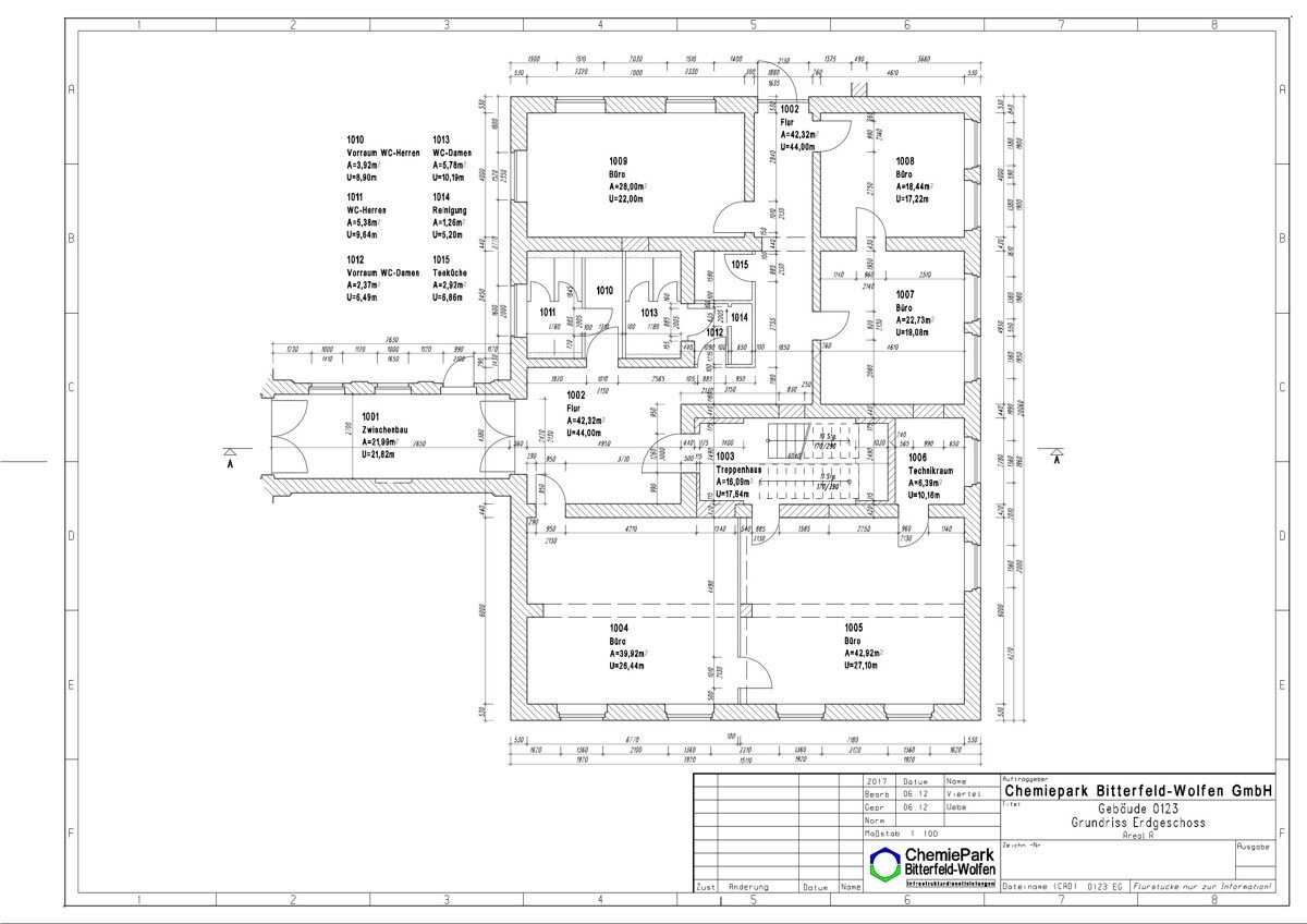 Bürofläche zur Miete 13 Zimmer 446,6 m²<br/>Bürofläche Wolfen Bitterfeld-Wolfen 06766