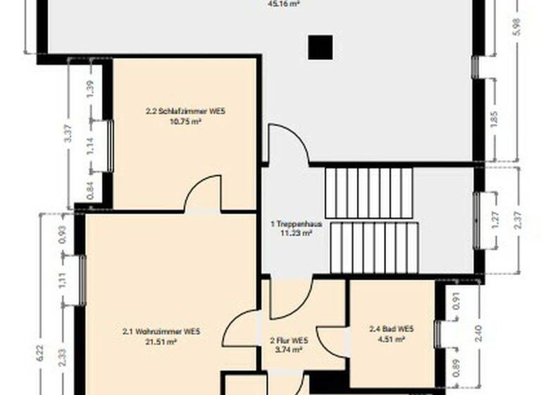 Wohnung zum Kauf provisionsfrei 159.000 € 2 Zimmer 45,3 m² Radebeul 01445