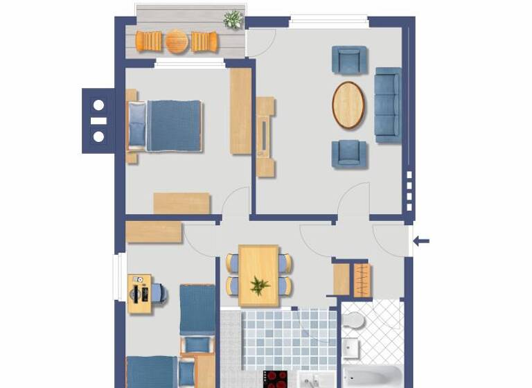 Wohnung zum Kauf provisionsfrei 185.000 € 3 Zimmer 71,6 m²<br/>Wohnfläche 2.<br/>Geschoss Harsefelder Straße 20 Peterswerder Bremen 28205