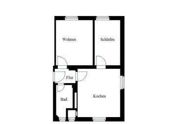 Wohnung zur Miete 251 € 2 Zimmer 44,6 m² 1. Geschoss frei ab 01.04.2025 Meschede Meschede 59872