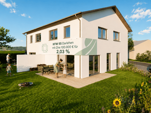 Doppelhaushälfte zum Kauf - Erstbezug provisionsfrei 599.000 € 4 Zimmer 125,6 m² 250 m² Grundstück frei ab 01.06.2027 Ergoldsbach Ergoldsbach 84061