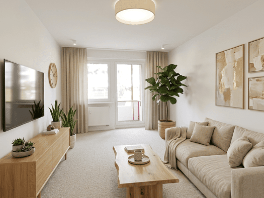 Wohnung zur Miete 441 € 4 Zimmer 73,5 m² EG Fritz-Heckert-Straße 35 Marienthal Zwickau 08060