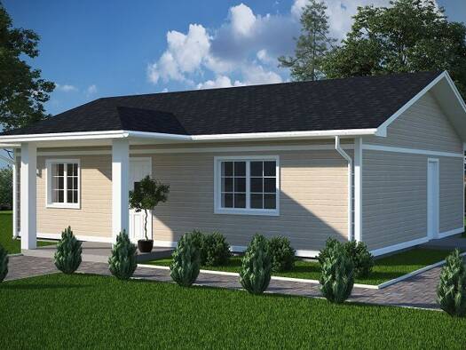 Bungalow zum Kauf - Erstbezug provisionsfrei 169.000 € 2,5 Zimmer 55 m² 1 m² Grundstück frei ab 02.04.2027 Am Holzplatz 12 Fahrenkrug 23795
