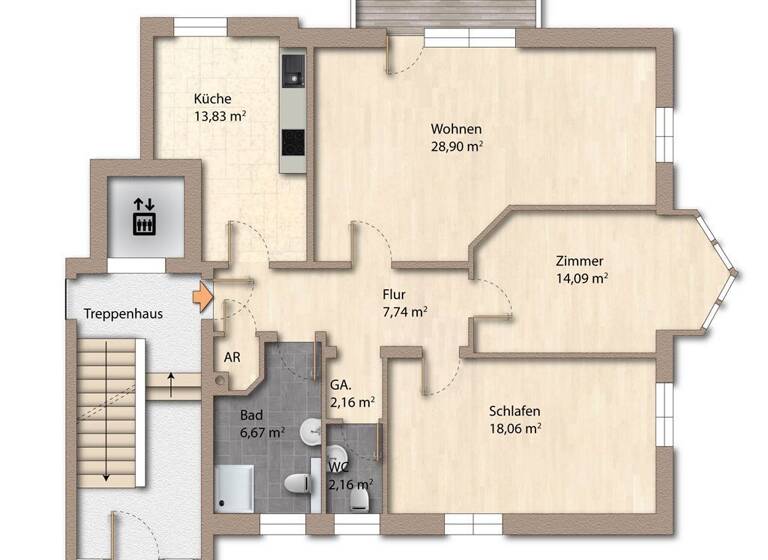 Wohnung zum Kauf 285.000 € 3 Zimmer 95 m² Burg auf Fehmarn Fehmarn 23769