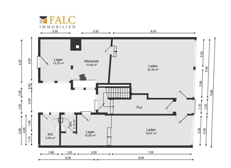 Gewerbeobjekt zum Kauf als Kapitalanlage geeignet 280.000 € 190 m² 170 m² Grundstück Bad Salzgitter 38259
