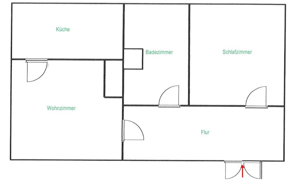 Wohnung zur Miete 240 € 2 Zimmer 48 m²<br/>Wohnfläche EG<br/>Geschoss 01.02.2025<br/>Verfügbarkeit Frankenberg Frankenberg 09669