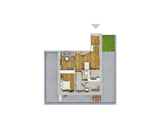 Wohnung zur Miete - Erstbezug 1.175 € 2 Zimmer 100,1 m² Dachgeschoss frei ab 01.01.2026 Lenting 85101