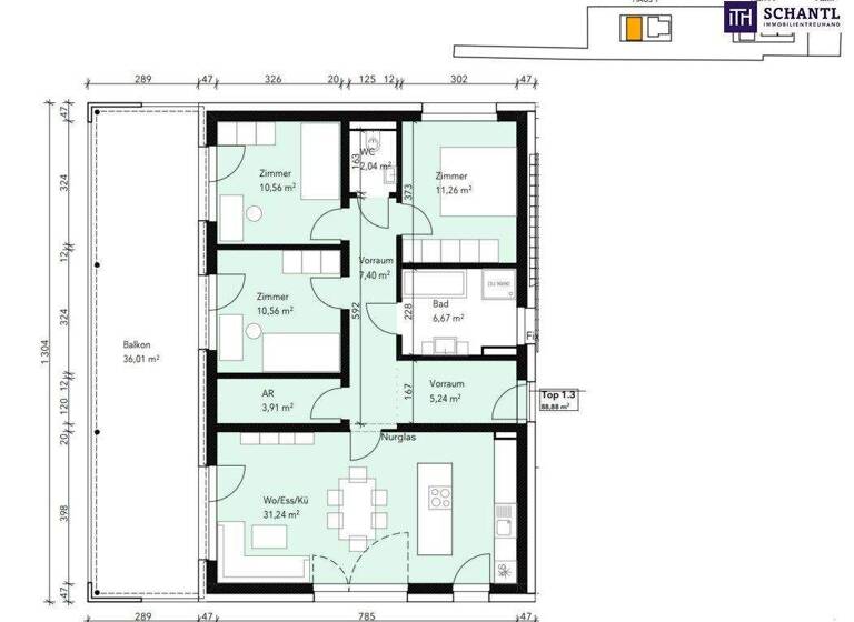 Wohnung zum Kauf provisionsfrei 464.900 € 4 Zimmer 88,9 m² frei ab 01.12.2027 Liebenau Graz,07.Bez.:Liebenau 8041
