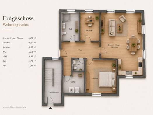 Wohnung zur Miete 1.260 € 3 Zimmer 104,8 m² Cloppenburg Cloppenburg 49661