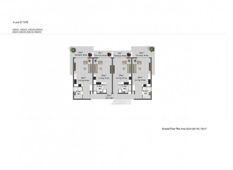 Studio zum Kauf provisionsfrei 176.800 € 1 Zimmer 45 m² EG Karaagac 99410