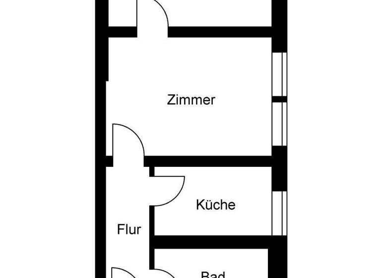 Wohnung zur Miete 366 € 2 Zimmer 46,9 m² 3. Geschoss Bahnhofstraße 24 Frankfurt Frankfurt (Oder) 15230