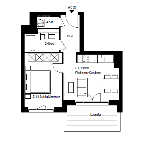 Wohnung zum Kauf provisionsfrei 302.100 € 2 Zimmer 43,1 m²<br/>Wohnfläche 1.<br/>Geschoss Roelckestraße 111 Weißensee Berlin 13086