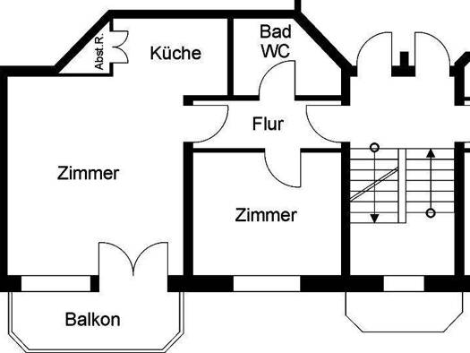 Wohnung zur Miete nur mit Wohnberechtigungsschein 335 € 2 Zimmer 49,6 m² 2. Geschoss Max-Pester-Str. 2 Höhenhaus Köln 51061