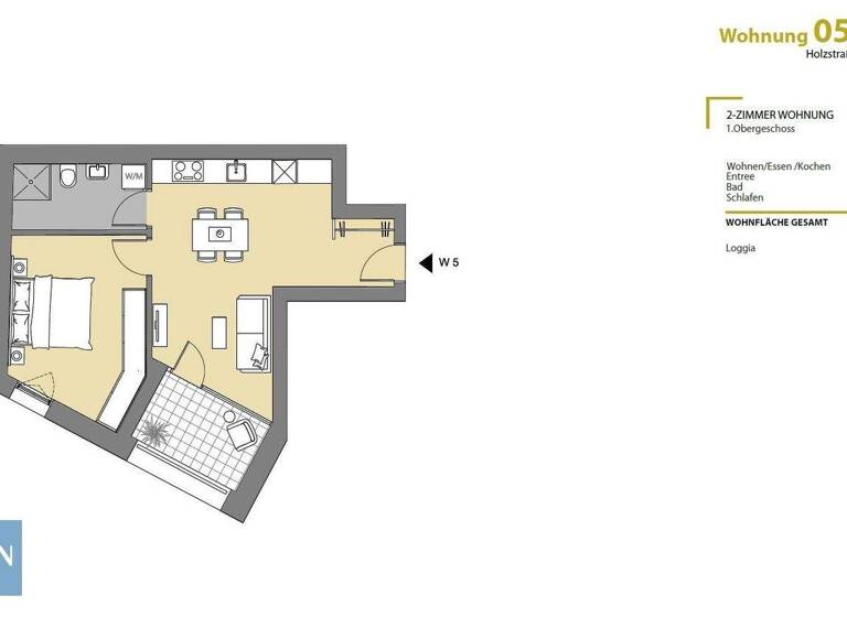 Wohnung zum Kauf - Erstbezug 330.000 € 2 Zimmer 44,9 m² EG Holzstraße 1 Lustenau 6890