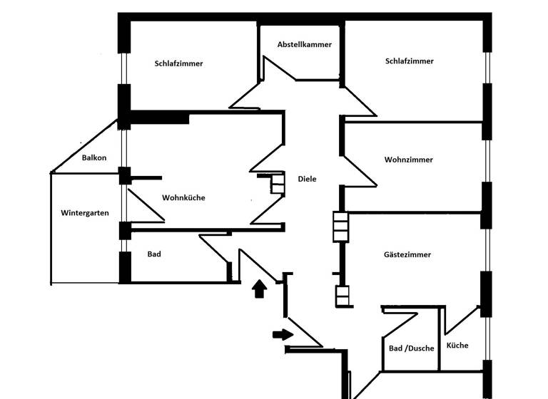 Wohnung zum Kauf 565.000 € 5,5 Zimmer 150 m²<br/>Wohnfläche 4.<br/>Geschoss Südstadt Fürth 90763