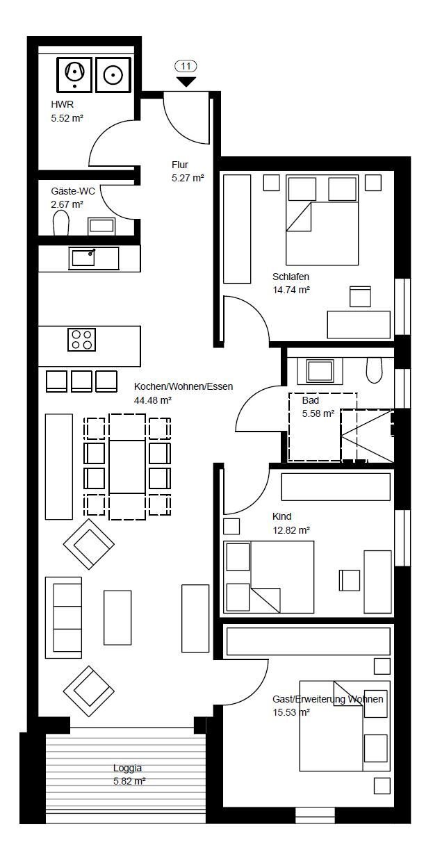 Studio zum Kauf provisionsfrei 399.500 € 4 Zimmer 107,9 m²<br/>Wohnfläche 2.<br/>Geschoss Innenstadt Neunkirchen 66538