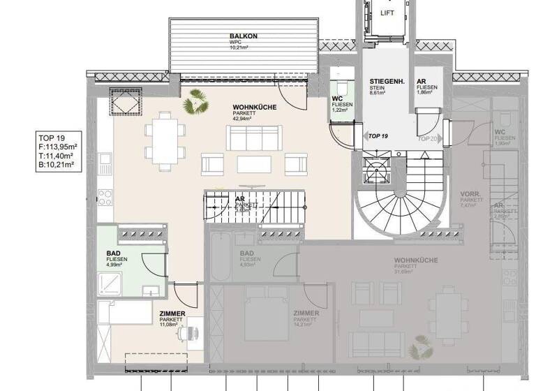 Wohnung zum Kauf - Erstbezug 780.000 € 4 Zimmer 114 m² 2. Geschoss Wien,Ottakring 1160