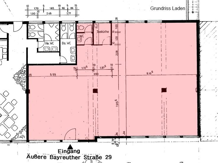 Verkaufsfläche zur Miete 10 € 208 m²<br/>Verkaufsfläche ab 208 m²<br/>Teilbarkeit Maxfeld Nürnberg 90409