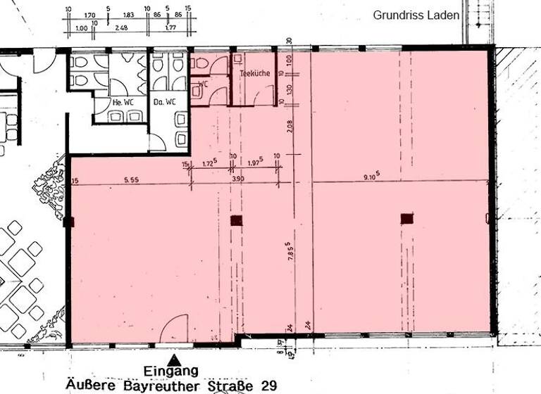 Verkaufsfläche zur Miete 10 € 208 m² Verkaufsfläche teilbar ab 208 m² Maxfeld Nürnberg 90409