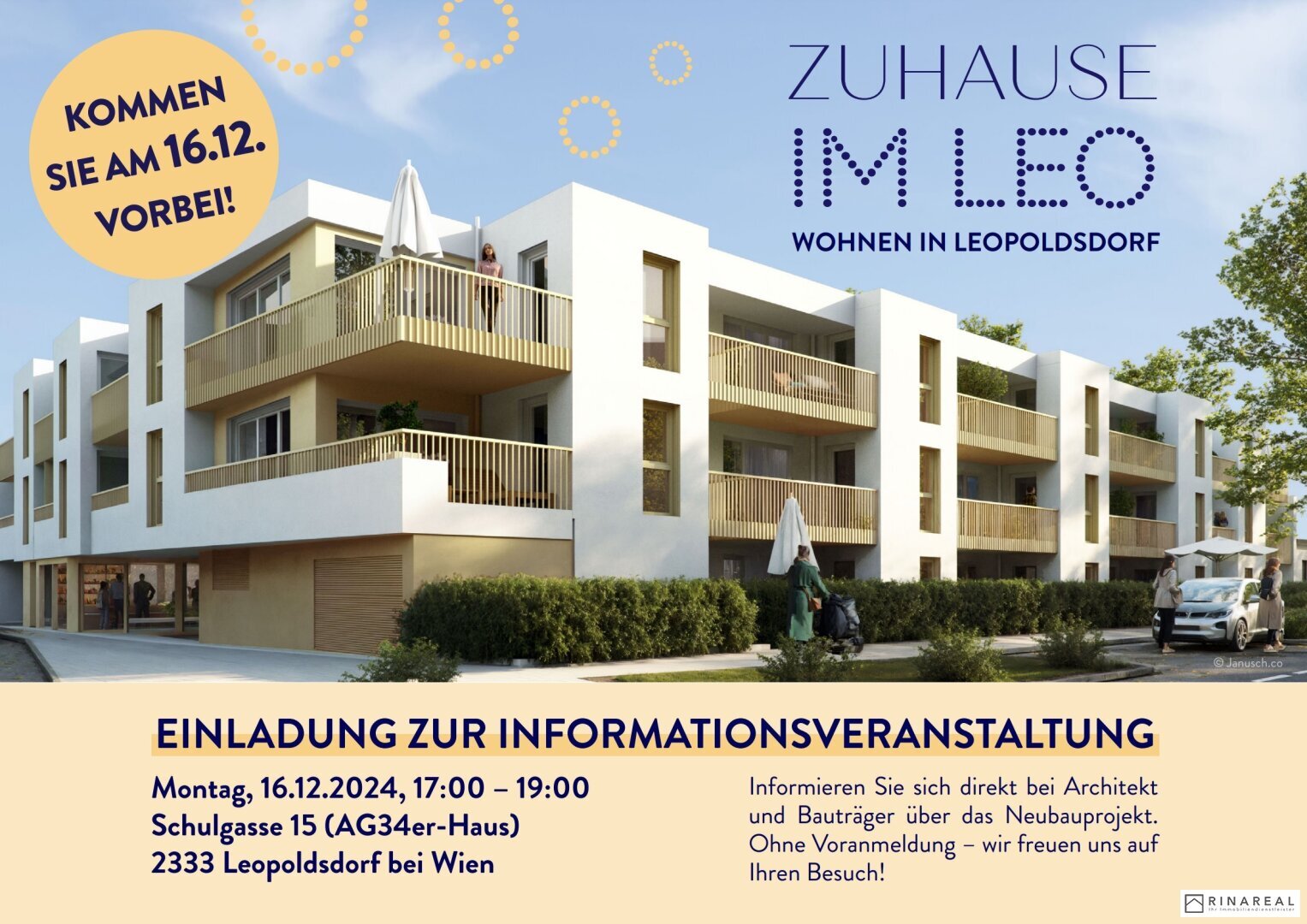 Wohnung zum Kauf 380.880 € 3 Zimmer 68 m²<br/>Wohnfläche 1.<br/>Geschoss Leopoldsdorf 2333