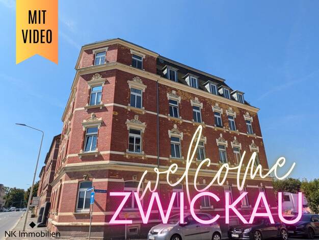 Wohnung zur Miete 305 € 2 Zimmer 61,6 m² 4. Geschoss Reichenbacher Straße 108 Bahnhofsvorstadt Zwickau 08056