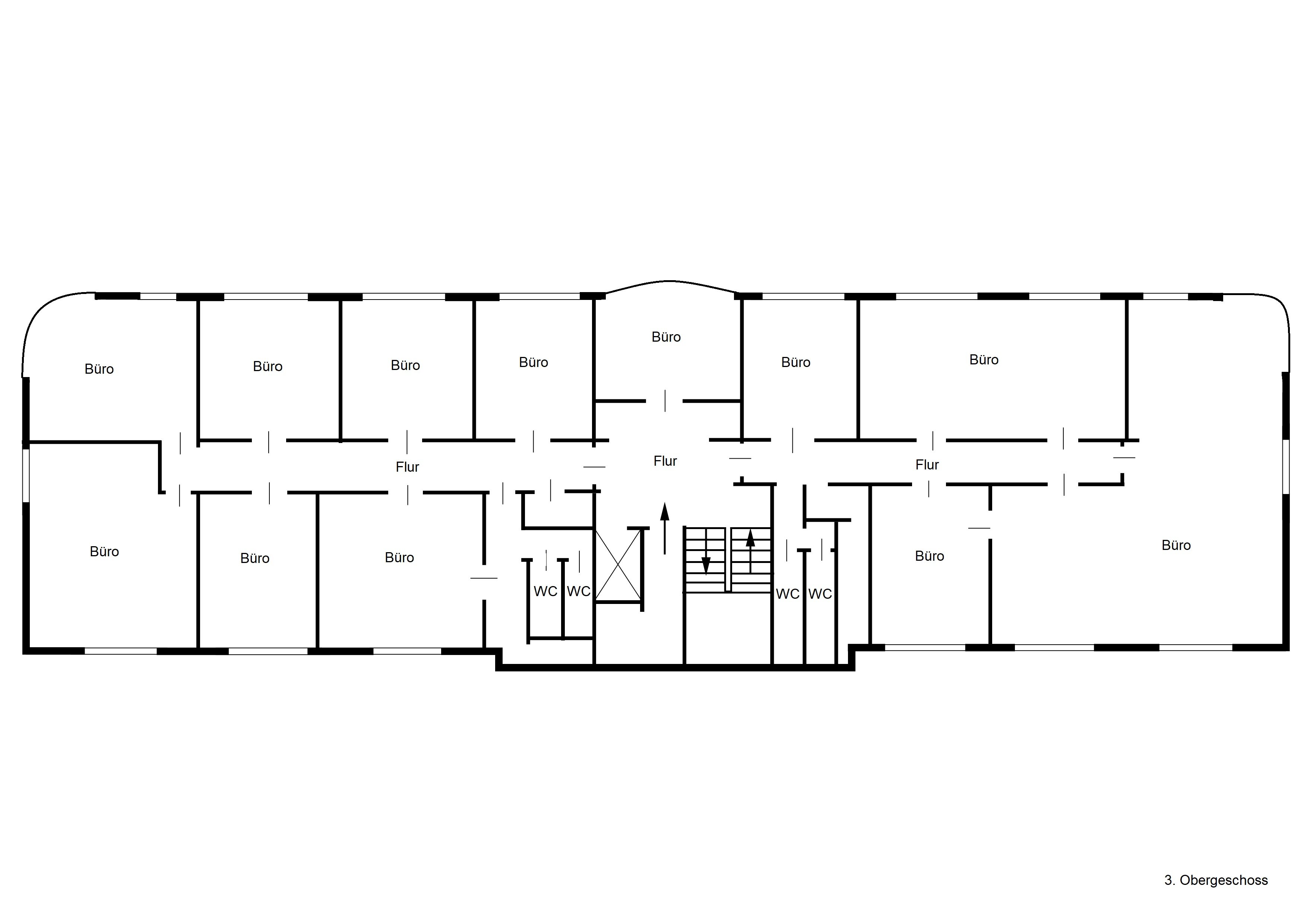 Bürofläche zur Miete 8,50 € 7 Zimmer 215 m²<br/>Bürofläche ab 215 m²<br/>Teilbarkeit Lehe Bremen 28359