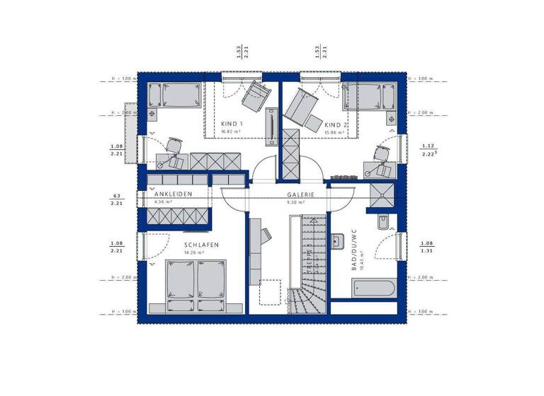 Einfamilienhaus zum Kauf 607.042 € 4 Zimmer 154 m² 550 m² Grundstück Spexard Gütersloh 33332