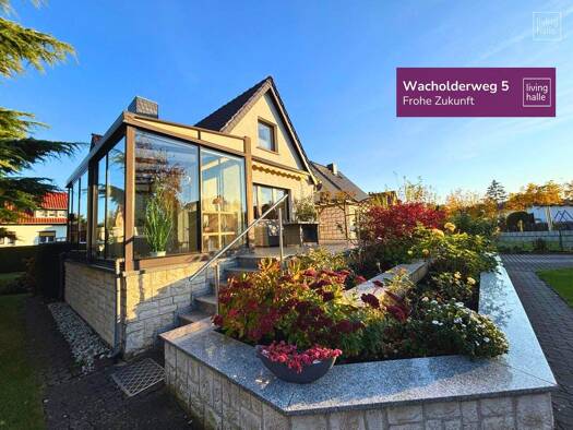 Einfamilienhaus zum Kauf 385.000 € 5 Zimmer 120,9 m² 806 m² Grundstück Wacholderweg 5 Gottfried-Keller-Siedlung Halle 06118