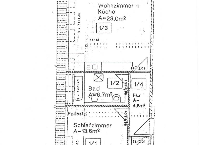Wohnung zur Miete 350 € 2 Zimmer 54 m²<br/>Wohnfläche 3.<br/>Geschoss Humperdinckstraße 5 Innenstadt Dessau-Roßlau 06844