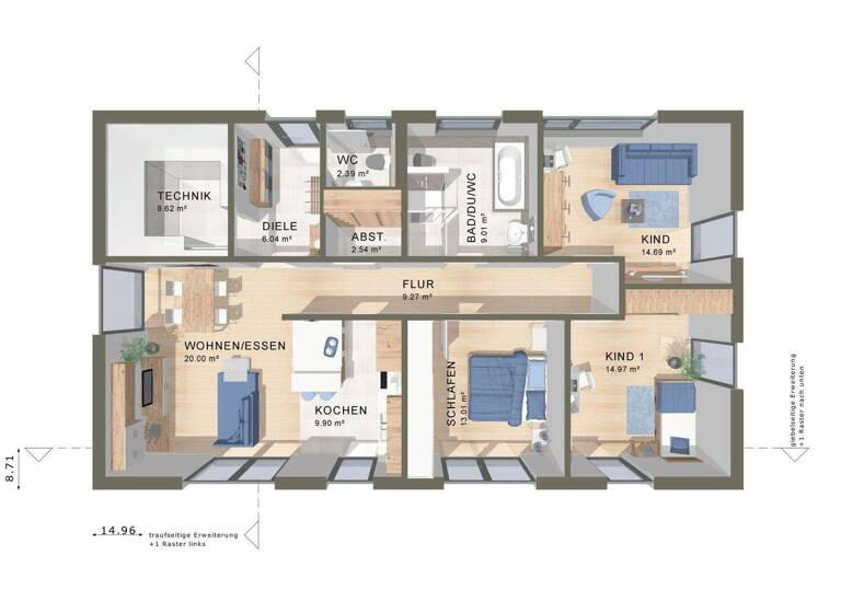 Bungalow zum Kauf 459.000 € 4 Zimmer 110,5 m² 574 m² Grundstück Melchow 16230
