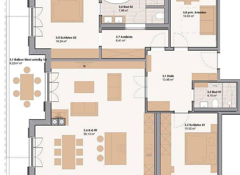 Wohnung zum Kauf 2.165.000 € 4 Zimmer 135,9 m² Rottach Rottach-Egern 83700