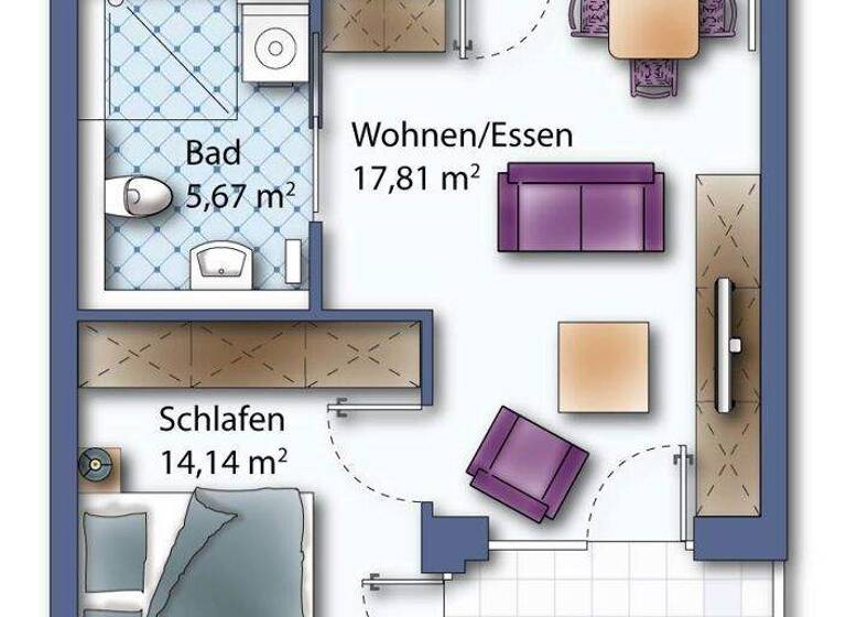 Wohnung zum Kauf 240.000 € 2 Zimmer 51,5 m² 2. Geschoss Senden 89250