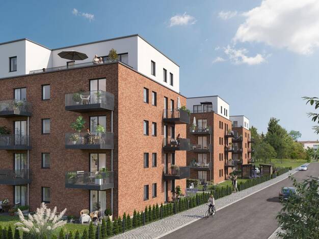 Wohnung zum Kauf - Erstbezug provisionsfrei 369.000 € 3 Zimmer 75,9 m² 3. Geschoss St. Lorenz Nord Lübeck 23556