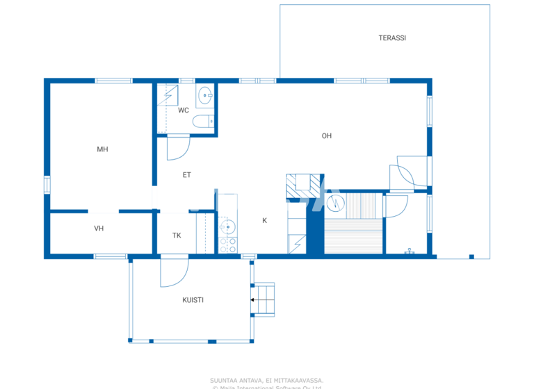 Einfamilienhaus zum Kauf 59.500 € 2 Zimmer 52 m² 3.309 m² Grundstück Sipolantie 37 Keminmaa 94500